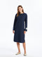 Crew Neck Printed Women's Dress